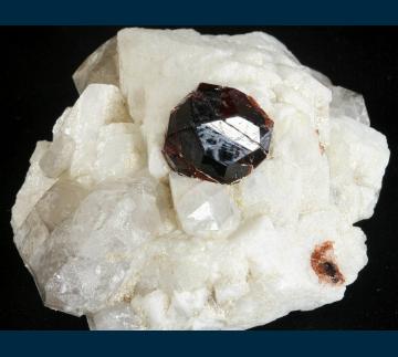 Spessartine with Quartz on Microcline - Pakistan - MMH-33