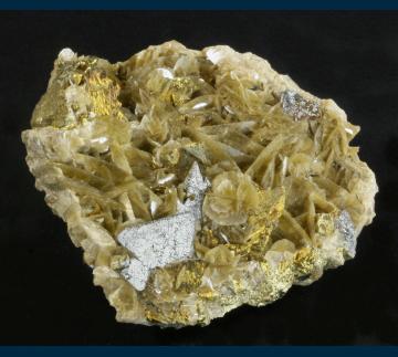 Tetrahedrite with Chalcopyrite on Siderite - China - MMH-35