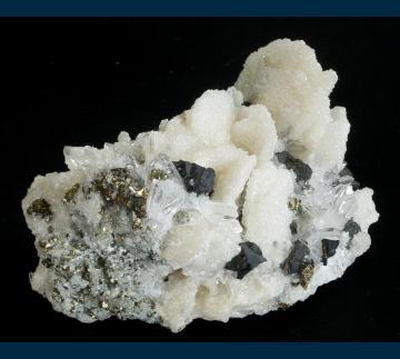 Quartz pseudo after Barite with Chalcocite - Romania - MMH-36