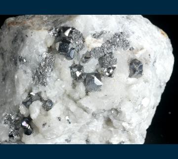 Carrolite on Calcite - Democratic Republic of Congo - MMH-39
