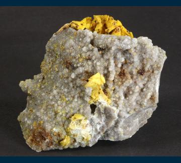 Smithsonite after Dolomite on Quartz - United States of America - RD1524