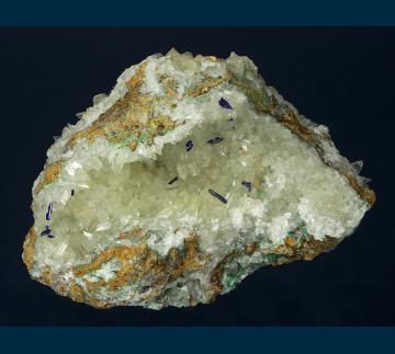 Azurite on Calcite - United States of America - RG0861