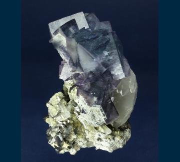 JC219 Fluorite with Quartz and Arsenopyrite from Yaogangxian Mine, Yizhang County, Chenzhou Prefecture, Hunan Province, China JC219 Fluorite with Quartz and Arsenopyrite from Yaogangxian Mine, Yizhang County, Chenzhou Prefecture, Hunan Province, China