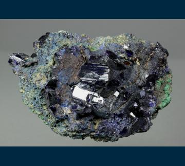 JC281 Azurite with Malachite from Touissit, Touissit District, near Oujna, Oujda Province, Morocco JC281 Azurite with Malachite from Touissit, Touissit District, near Oujna, Oujda Province, Morocco