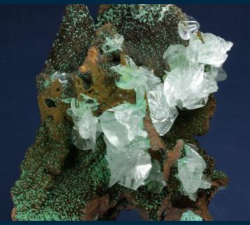 JC283 Calcite and Malachite from Ojuela Mine, Mapimi District, Bufa de Mapimi, Municipio de Mapimi, Durango, Mexico