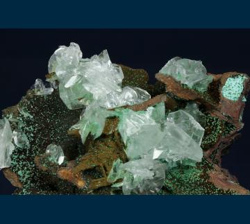 JC283 Calcite and Malachite from Ojuela Mine, Mapimi District, Bufa de Mapimi, Municipio de Mapimi, Durango, Mexico