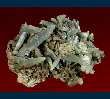 GR107 Quartz ( var. Prase ) on Hedenbergite from Serifos Island, Cyclade Islands, Kyklades Prefecture, Aegean Islands Department, Greece GR107 Quartz ( var. Prase ) on Hedenbergite from Serifos Island, Cyclade Islands, Kyklades Prefecture, Aegean Islands Department, Greece