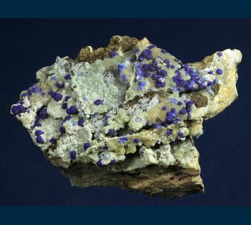 GR128 Azurite from Lavrion District Mines, Lavrion (Laurium) District, Attikí (Attika) Prefecture, Greece GR128 Azurite from Lavrion District Mines, Lavrion (Laurium) District, Attikí (Attika) Prefecture, Greece