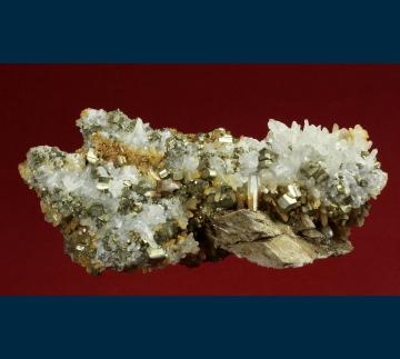 GR22 Pyrite with Quartz and Siderite from Madem-Lakko Mine, Stratoni operations, Chalkidiki Prefecture, Macedonia Department, Greece