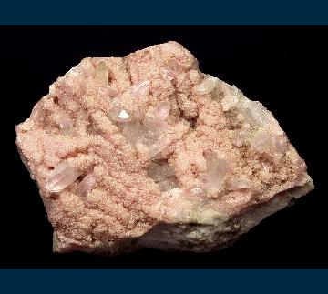 GR140 Rhodochrosite on Quartz from Eniovche Mine, Nedelino ore field, Rhodope Mts, Plovdiv Oblast, Bulgaria