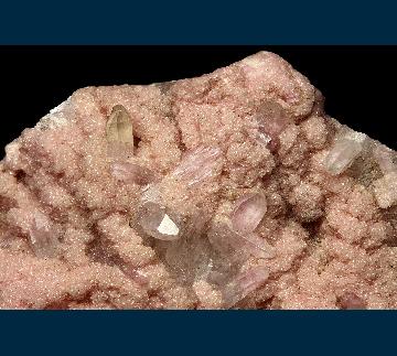 GR140 Rhodochrosite on Quartz from Eniovche Mine, Nedelino ore field, Rhodope Mts, Plovdiv Oblast, Bulgaria