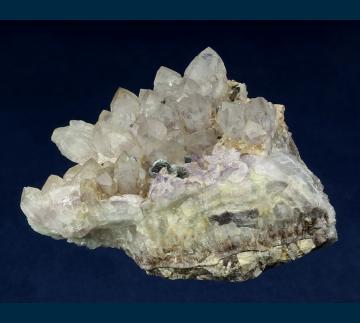 RG0941 Hematite on Quartz (v. Amethyst) from Ten Strike Mine, Aravaipa District, Cobre Grande Mountains, Graham County, Arizona, USA