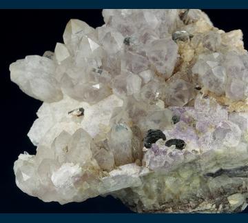 RG0941 Hematite on Quartz (v. Amethyst) from Ten Strike Mine, Aravaipa District, Cobre Grande Mountains, Graham County, Arizona, USA