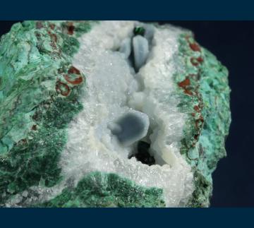 RG0750 Chrysocolla on Malachite from Ray Mine, Ray District, near Kearney, Dripping Springs Mts., Pinal County, Arizona, USA RG0750 Chrysocolla on Malachite from Ray Mine, Ray District, near Kearney, Dripping Springs Mts., Pinal County, Arizona, USA