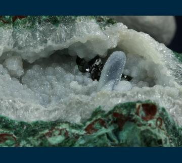 RG0750 Chrysocolla on Malachite from Ray Mine, Ray District, near Kearney, Dripping Springs Mts., Pinal County, Arizona, USA RG0750 Chrysocolla on Malachite from Ray Mine, Ray District, near Kearney, Dripping Springs Mts., Pinal County, Arizona, USA