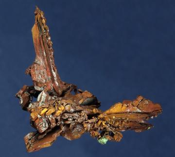 RG0819 Copper ( spinel twin ) from Ray Mine, Ray District, near Kearney, Dripping Springs Mts., Pinal County, Arizona, USA RG0819 Copper ( spinel twin ) from Ray Mine, Ray District, near Kearney, Dripping Springs Mts., Pinal County, Arizona, USA