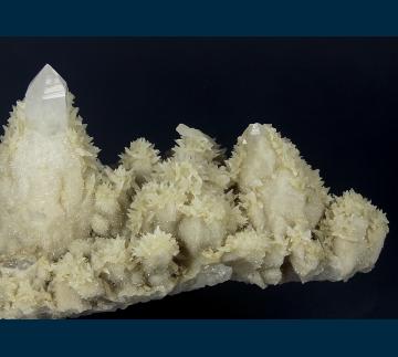 IDCO1 Calcite on Quartz from Idarado Mine, Ouray District, Telluride, San Miguel County, Colorado, USA