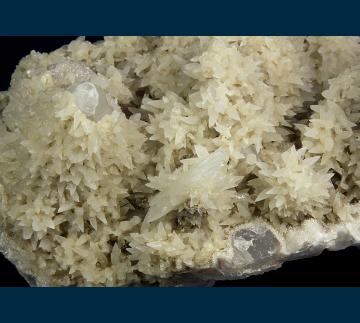 IDCO1 Calcite on Quartz from Idarado Mine, Ouray District, Telluride, San Miguel County, Colorado, USA