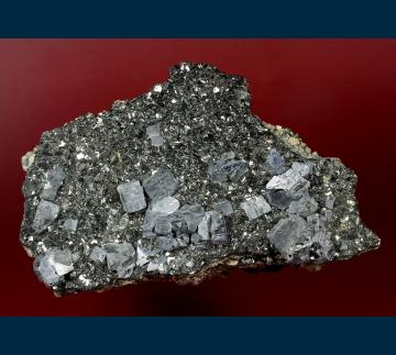 RG0420 Galena on Sphalerite, with Ankerite, Pyrite, and Chalcopyrite from Eagle Mine, Gilman District, Eagle County, Colorado, USA RG0420 Galena on Sphalerite, with Ankerite, Pyrite, and Chalcopyrite from Eagle Mine, Gilman District, Eagle County, Colorado, USA