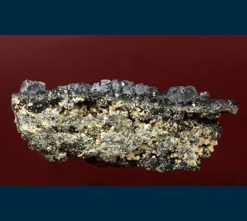 RG0420 Galena on Sphalerite, with Ankerite, Pyrite, and Chalcopyrite from Eagle Mine, Gilman District, Eagle County, Colorado, USA RG0420 Galena on Sphalerite, with Ankerite, Pyrite, and Chalcopyrite from Eagle Mine, Gilman District, Eagle County, Colorado, USA