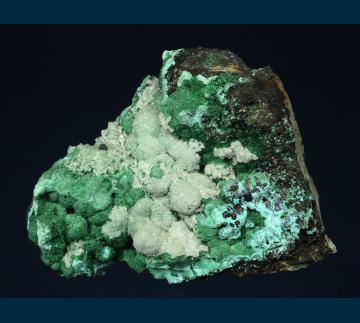 ODM4 Malachite with Calcite from Buffalo Ridge Extension, Old Dominion Mine, Globe-Miami District, Globe Hills, Gila Co., Arizona, USA ODM4 Malachite with Calcite from Buffalo Ridge Extension, Old Dominion Mine, Globe-Miami District, Globe Hills, Gila Co., Arizona, USA