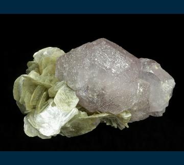 RG1295 Fluorapatite with Muscovite from Mt. Xuebaoding, Pingwu County, Mianyang Prefecture, Sichuan Province, China