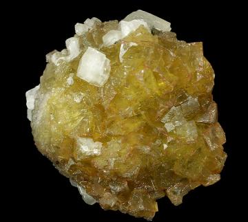 RG0102 Fluorite with Calcite from Moscona Mine, Villabona mining area, Solís, Corvera de Asturias, Asturias, Spain RG0102 Fluorite with Calcite from Moscona Mine, Villabona mining area, Solís, Corvera de Asturias, Asturias, Spain