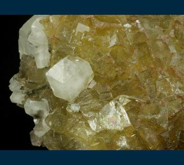 RG0102 Fluorite with Calcite from Moscona Mine, Villabona mining area, Solís, Corvera de Asturias, Asturias, Spain RG0102 Fluorite with Calcite from Moscona Mine, Villabona mining area, Solís, Corvera de Asturias, Asturias, Spain