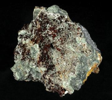 RG1285 Cerussite on Galena from Darwin Mine, New Coso District, near Darwin, Inyo County, California, USA RG1285 Cerussite on Galena from Darwin Mine, New Coso District, near Darwin, Inyo County, California, USA