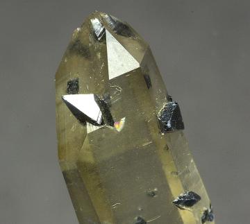 RG0970 Anatase on Quartz from Matskorhae, Ullensvang Statsallmenning, Hordaland Fylke, Norway