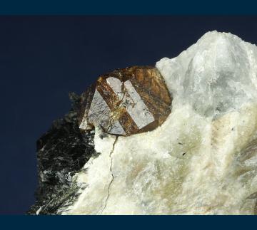 RG0989 Zircon with Biotite on Nepheline from Seiland, Alta, Finnmark Fylke, Norway RG0989 Zircon with Biotite on Nepheline from Seiland, Alta, Finnmark Fylke, Norway