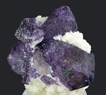 Fluorite (etched corners) on Barite - United States of America - LTH898
