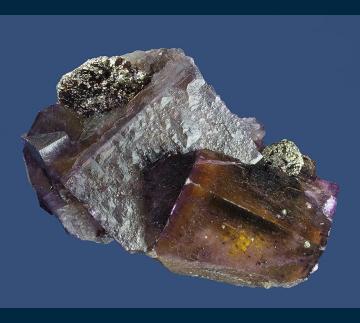 BDD664 Fluorite with Sphalerite, Chalcopyrite from Annabel Lee Mine, Rosiclare Level, Cave-in-Rock District, Hardin County, Illinois, USA
