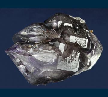 Q078 Quartz ( var. Amethyst & Smoky ) from Brandberg, Namibia