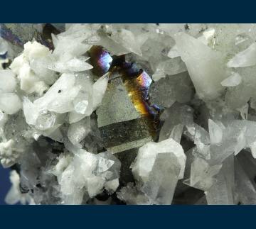 Q118 Quartz with Arsenopyrite and Calcite from San Antonio Mine, Santa Eulalia District, Mun. de Aquiles Serdan, Chihuahua, Mexico