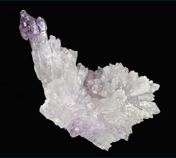 Q130 Quartz ( var. Amethyst Sceptered ) from Karur, Tamil Nadu, South India, India