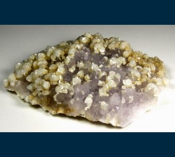 Calcite on Quartz (v. Amethyst) - Mexico - PE984