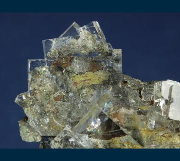 F003 Fluorite on Pyrite from First Sovietskiy Mine, Dal'negorsk, Primorskiy Kray, Russia F003 Fluorite on Pyrite from First Sovietskiy Mine, Dal'negorsk, Primorskiy Kray, Russia
