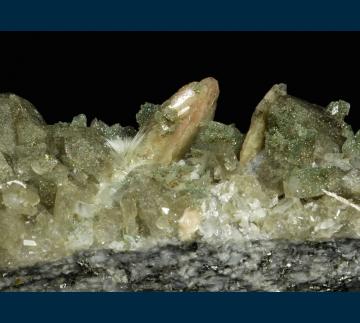 DB34 Brookite on Adularia and Quartz from Amsteg, Reuss Valley, Uri Canton, Switzerland DB34 Brookite on Adularia and Quartz from Amsteg, Reuss Valley, Uri Canton, Switzerland