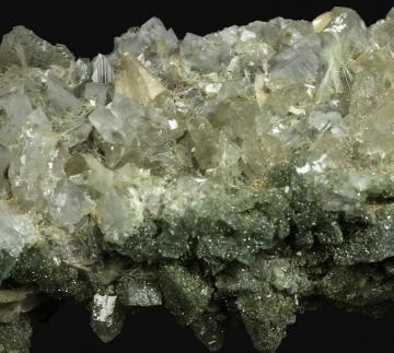 DB34 Brookite on Adularia and Quartz from Amsteg, Reuss Valley, Uri Canton, Switzerland DB34 Brookite on Adularia and Quartz from Amsteg, Reuss Valley, Uri Canton, Switzerland