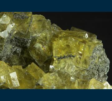 F408 Fluorite with Pyrite from Moscona Mine, Villabona Mining area, Solis, Llanera, Asturias, Spain F408 Fluorite with Pyrite from Moscona Mine, Villabona Mining area, Solis, Llanera, Asturias, Spain