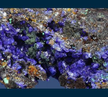 RG1354 Azurite from Christiana Mine, Kamariza, Lavrion District Mines, Attika Prefecture, Greece