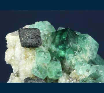 F098 Fluorite with Galena on Quartz from Rogerley Mine, Frosterley, Weardale, County Durham, England F098 Fluorite with Galena on Quartz from Rogerley Mine, Frosterley, Weardale, County Durham, England