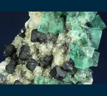 F098 Fluorite with Galena on Quartz from Rogerley Mine, Frosterley, Weardale, County Durham, England F098 Fluorite with Galena on Quartz from Rogerley Mine, Frosterley, Weardale, County Durham, England