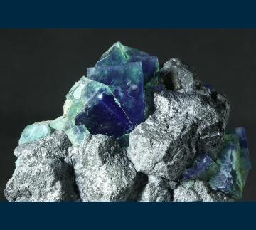 F454 Fluorite on Galena from Rogerley Mine, Frosterley, Weardale, County Durham, England F454 Fluorite on Galena from Rogerley Mine, Frosterley, Weardale, County Durham, England