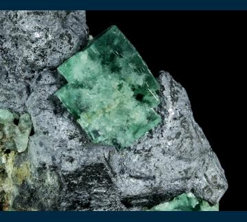 F454-1 Fluorite on Galena from Rogerley Mine, Frosterley, Weardale, County Durham, England