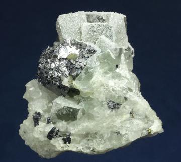 RG0219 Fluorite and Galena with Quartz from Alston Moor District, North Pennines, North and Western Region (Cumberland), Cumbria, England, UK