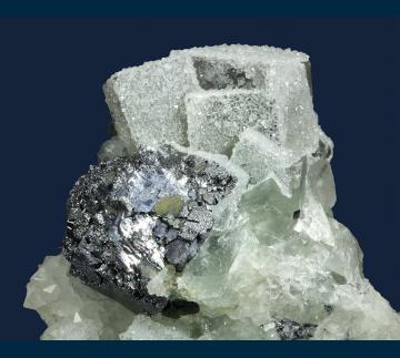 RG0219 Fluorite and Galena with Quartz from Alston Moor District, North Pennines, North and Western Region (Cumberland), Cumbria, England, UK