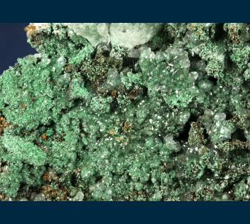 RG0640 Brochantite and Calcite from Southwest Mine, Warren District, Bisbee, Cochise County, Arizona, USA RG0640 Brochantite and Calcite from Southwest Mine, Warren District, Bisbee, Cochise County, Arizona, USA