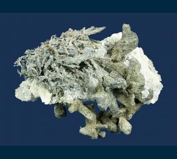 PB-54 Silver (pseudo Dyscrasite) from Uranium Mine No. 21, Haje, Pribram, Central Bohemia Region, Bohemia, Czech Republic PB-54 Silver (pseudo Dyscrasite) from Uranium Mine No. 21, Haje, Pribram, Central Bohemia Region, Bohemia, Czech Republic